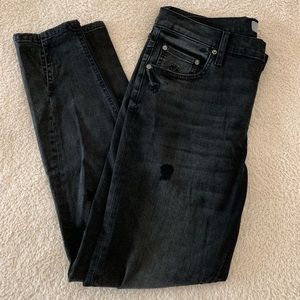 Black Ripped Boyish Jeans